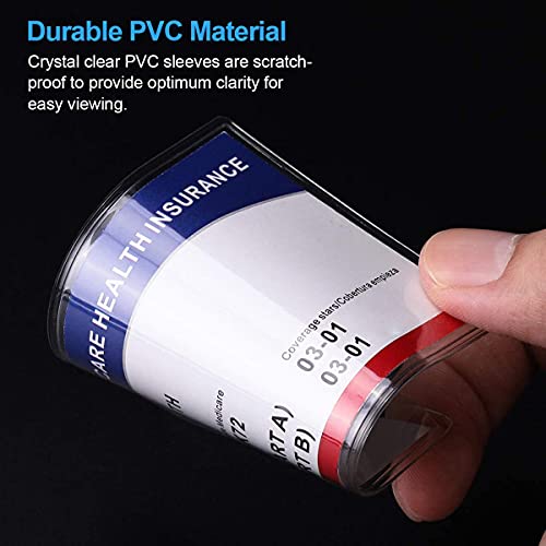 Wbszds 10 Pack New Medicare Card Holder Protector Sleeves,10 Mil Clear Pvc Water Resistant Medicare Card Protectors Sleeves For New Medicare Card,Social Security Card Protector Business Cards #TOP2