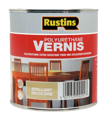 Rustins - vernice poliuretanica trasparente per interni 500 ml - 7 m²