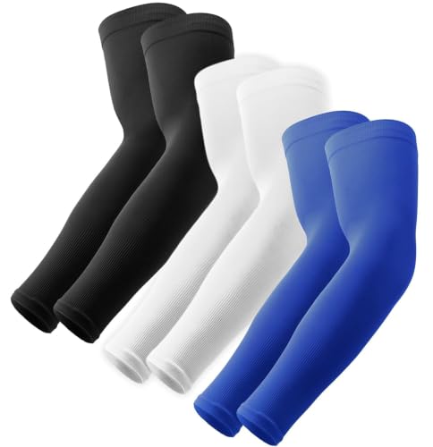 Image of UV Sun Protection Arm Sleeves - UPF 50 Cooling Compression Sleeves for Men & Women - Arm Cover /Protector for Basketball, Voleyball, Golf, Baseball, Football, Running, Cycling & Other Outdoor Sports