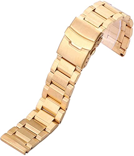 Bracelet de montre en acier inoxydable brossé haut de gamme pour homme
