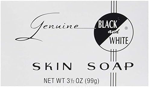 Black & White Skin Soap Bar 3.5 oz (Pack of 12)