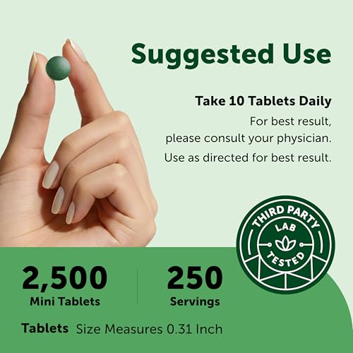 Micro Ingredients Organic Spirulina Chlorella Mini Tablets
