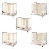 Foundations SafetyCraft Compact Wooden Crib Clearview, 5-Pack