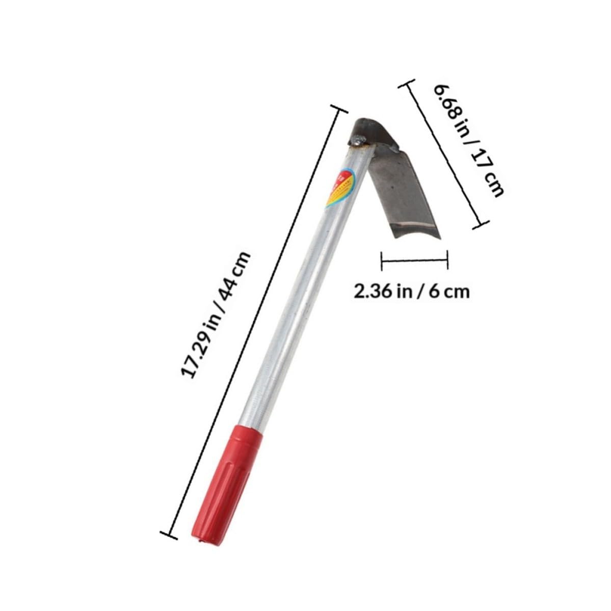 2 Pièces Houe à Main de Jardin en Acier Inoxydable Rouge