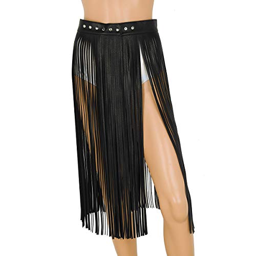 easyforever Women's Strappy Adjustable Waistband Fringe Dress Belt Tassel Skirt Clubwear2
