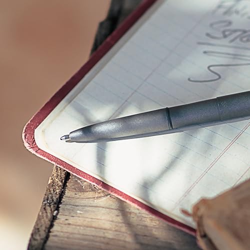 Fisher Caneta esferográfica espacial, esferográfica, tungstênio, acabamento cerakote, tinta preta