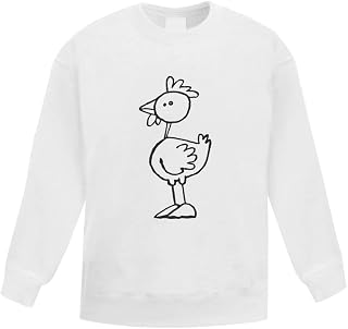 Azeeda 'Standing Hen' Kid's Sweatshirt/Jumper (9-11 Years) (KW00007858)