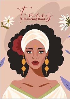 كتاب تلوين وجوه 50 صفحة من بداية- بحجم A4