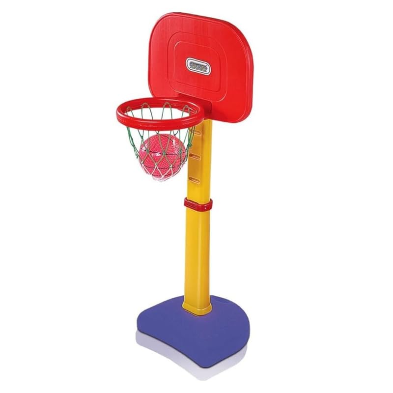 Image of Intra Kids Adjustable Basketball Hoop Set for Kids - Indoor & Outdoor Basketball Stand with Ball - Fun Sports Toy for Toddlers & Children Ages 3+