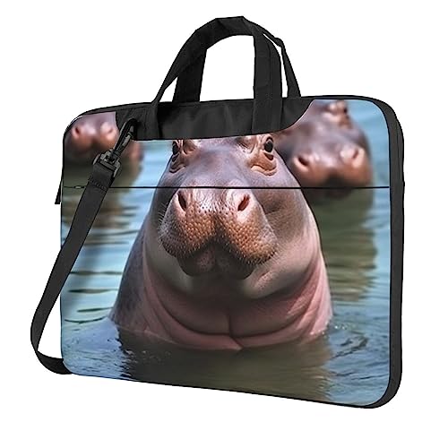 Sac ordinateur portable imperméable hippopotame idéal pour le bureau