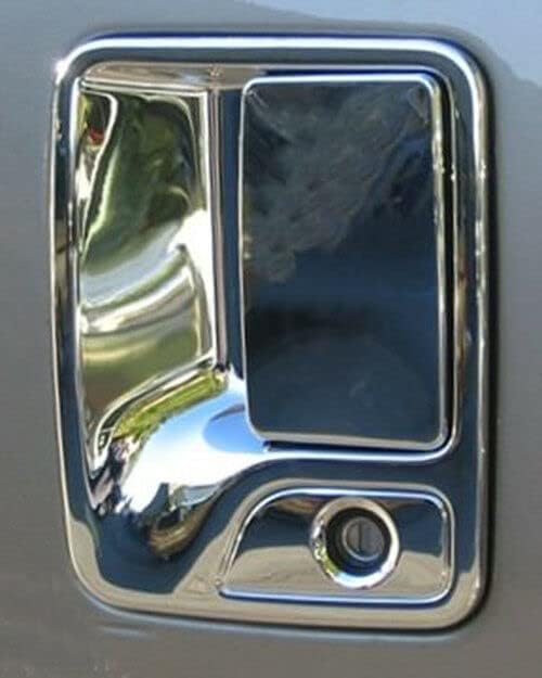 Miniatura 4 de AUCERAMIC Tapas cromadas para manijas de puerta, compatibles con Ford F250 F350 F450 F550 Super Duty 2000-2005 para Ford Excursion 4 puertas sin