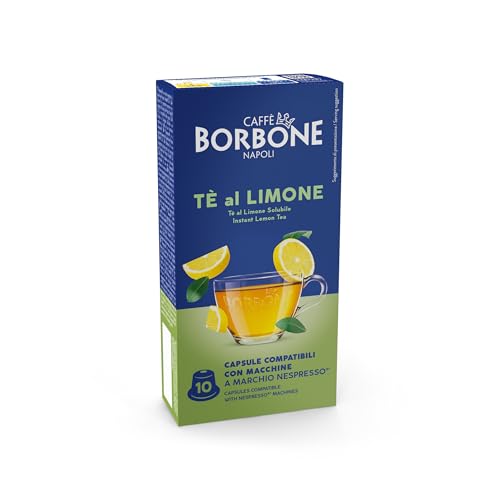 Caffè Borbone Thé Soluble au Citron - 60 Capsules (6 paquets de 10) - Compatibles avec les machines à café à usage domestique Nespresso®*