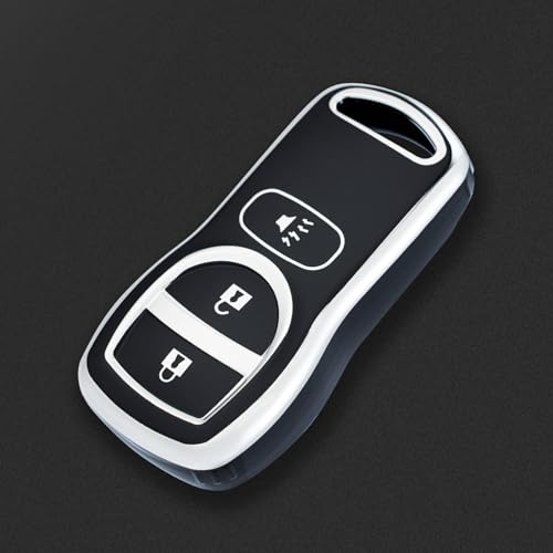 CHATYYD Key Fob Cover for Nissan,Soft TPU Car Key Cover Compatible with Nissan Altima Armada Quest Frontier Titan Versa Xterra Pathfinder Maxima Murano NV200 350Z Accessories(Black) by CHATYYD - Image 7