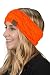HW-6033-20a-56 Solid Headwrap - Neon Orange