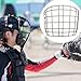 Aosekaa Baseball Wire Face Guard Ice Hockey Face Mask Hardware Metal Face Protector Softball Face Mask for Batting Sports Outdoor, Gray, 21x17cm