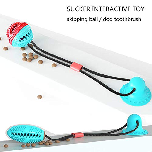 YOJINKE Cordas de Cães Autobrincantes com Ventosa de Sucção TPR Bola Dispensadora de Cães, Brinquedo