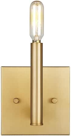 Sea Gull Lighting-1 Light Wall Sconce-Satin Brass Finish-Incandescent Lamping Type