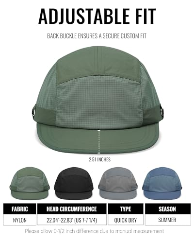 Image of CLAPE Snapback 5 Panel Hat for Men Flat Bill Funny Trucker Hats Running