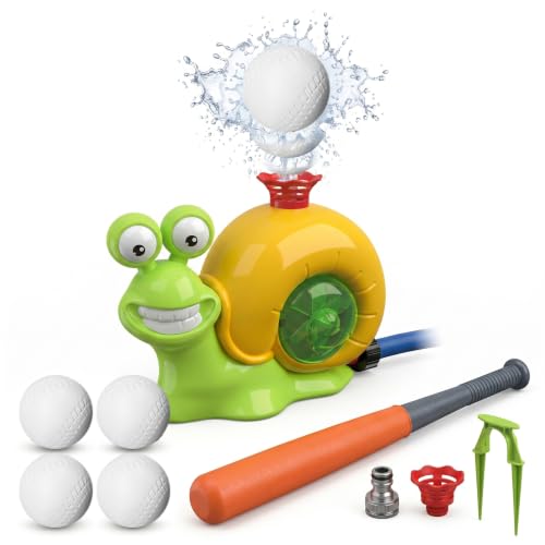 Juguete acuático de béisbol de caracol interactivo para niños en jardín