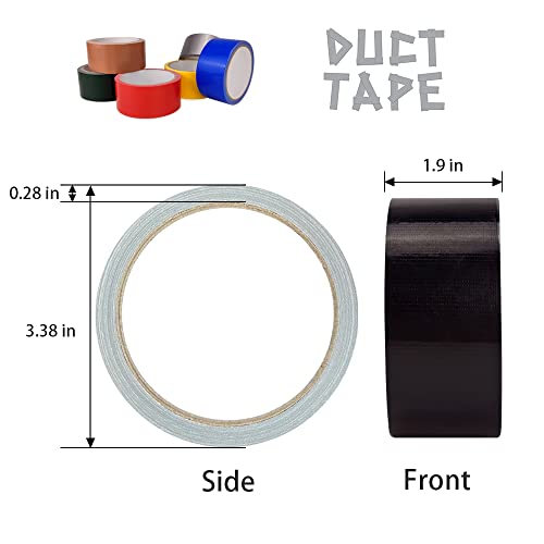 Pengruili Waterproof Duct Tape，8 Roll Multi Use Colored Duct Tape，Tearable Duct Tape No Residue Strong Adhesive，For Crafts，Home Repair Use,Carpet Binding.（Fn-6-8Mx-4.8 * 10） #TOP2