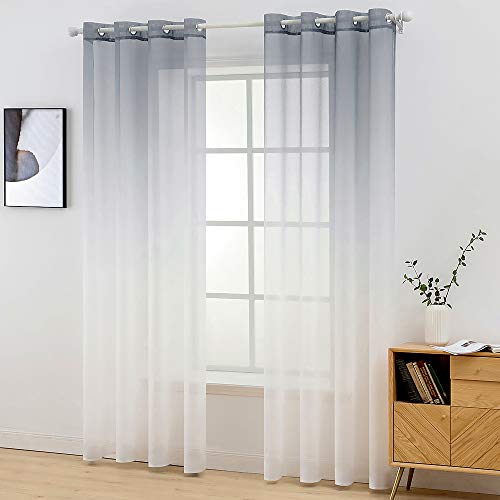 Cortinas translúcidas de gasa moderna para ventanas 140x245 8