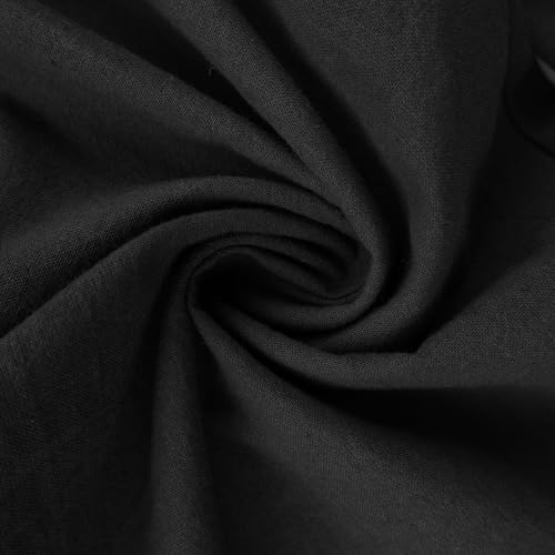 Women Loose Fit Pants for Women Linen High Cut Straight Leg Basic Long Leg Fall Summer 2025 Trendy3