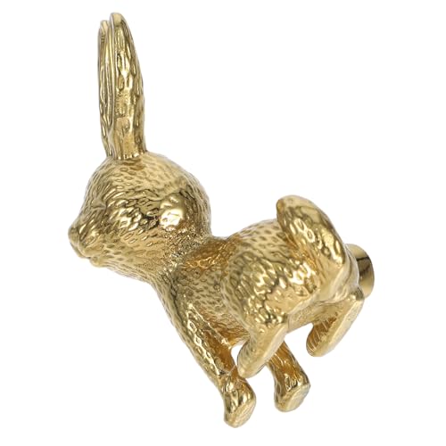 CIYODO Cute Rabbit Door Knob for Boys and Girls' Dresser Animal Knobs Brass Pulls Nursery Decor