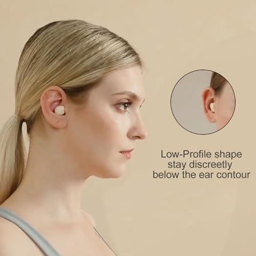 Image of Extra-Small Wireless Earbuds for Small Ears Z1, Semi-in Ear Bluetooth Invisible Headphones, Low-Profile & Lightweight for Side Sleeping, Cycling & Helmet Use, iPhone Android