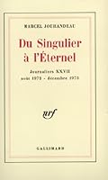 Du Singulier à l'Éternel: 2070255301 Book Cover