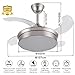 LEDUNI Ventilador con Luz Lámpara LED 72W Ventilador Invisible Ultra Silencioso con Mando a Distancia y Palas Retráctiles Imagen de LEDUNI Ventilador con Luz Lámpara LED 72W Ventilador Invisible Ultra Silencioso con Mando a Distancia y Palas Retráctiles