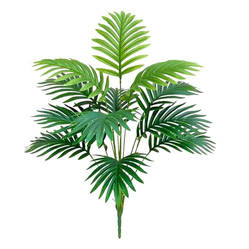 Palmier artificiel, plante artificielle, grand palmier, hauteur 67 cm, 12 branches, décoration esthétique tropicale, salon extérieur, chambre, salle de...