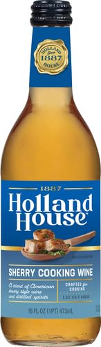 Image of Holland House Sherry Cooking Wine, Ideal for Cooking, Roasting and Marinating, 16 FL OZ (Pack of 4)