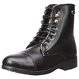 Equistar - Child's Lace Paddock Boot (All Weather) 11 Black