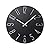 jomparis Wall Clock 12" Silent Non-Ticking Modern Style Wooden Wall Clocks Decorative for Office Home Bedroom School (Black)