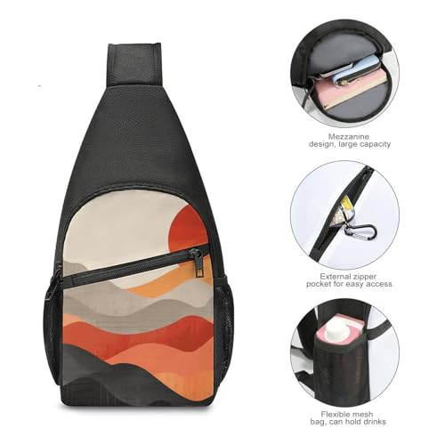 Mochila de bandolera ligera para senderismo y viaje miniatura 5