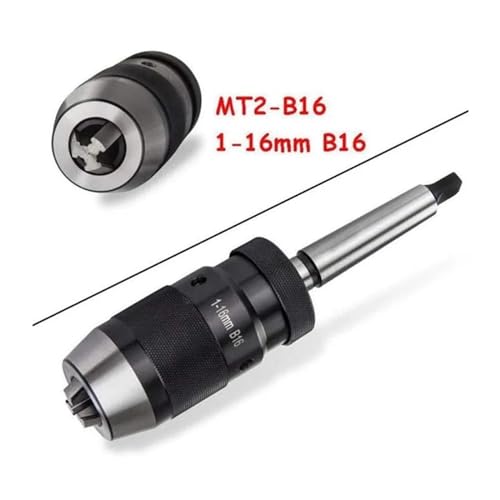 Mandrin de perçage MK2 MT2-B16 1-16mm auto-serrant en acier conique pour tour