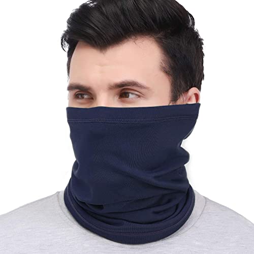 Arcweg Braga Cuello Moto Calentador de Cuello Deporte Calentador Pasamontañas Polar Multifuncional Máscara de Esquí Gorro Invierno Hombre Ciclismo Correr Aire Libre Azul Cover