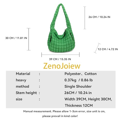 Puffy Bubble Tote Bag,Puffer Quilted Shoulder Bag for Women with Multiple Zippered Pockets, Trendy Crossbody Hobo Bag3