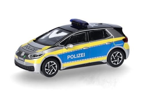 Voiture miniature VW ID.3 Polizei Hamburg Herpa 1:87 pour collectionneur