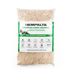 Premium Hemp Bedding for Small Animals & Chickens: Ultra-Absorbent, Dust-Free & Comfortable (15L)