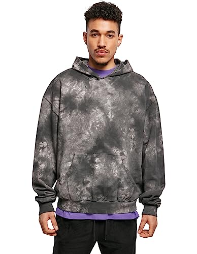 Urban Classics Herren Kapuzenpullover Tye Dyed Hoody Blackbird XL