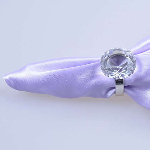 Longwin 50Mm Crystal Diamond Paperweight Napkin Holder Wedding Favor Clear(Pack Of 4) #TOP4