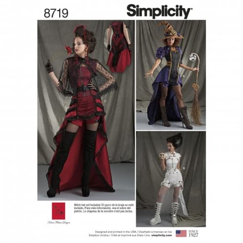 Simplicity Sewing Pattern 8719 Costumes H5 (6-8-10-12-14)