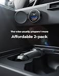 LISEN 2-Pack USB C Chargeur de voiture 54W Éclairage de cigarette pour voiture USB Chargeur[Mini&Metal] Charge rapide USBC Adaptateur de Chargeur de Voiture Rapide pour iPhone 16 15 14 Pro Max Plus 13 12, iPad Pro, Retour à l'école