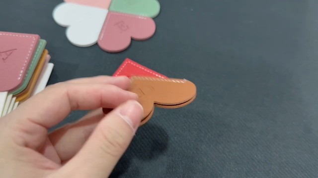Amazon.com: 4Pcs Personalized Leather Heart Bookmark26 Letters