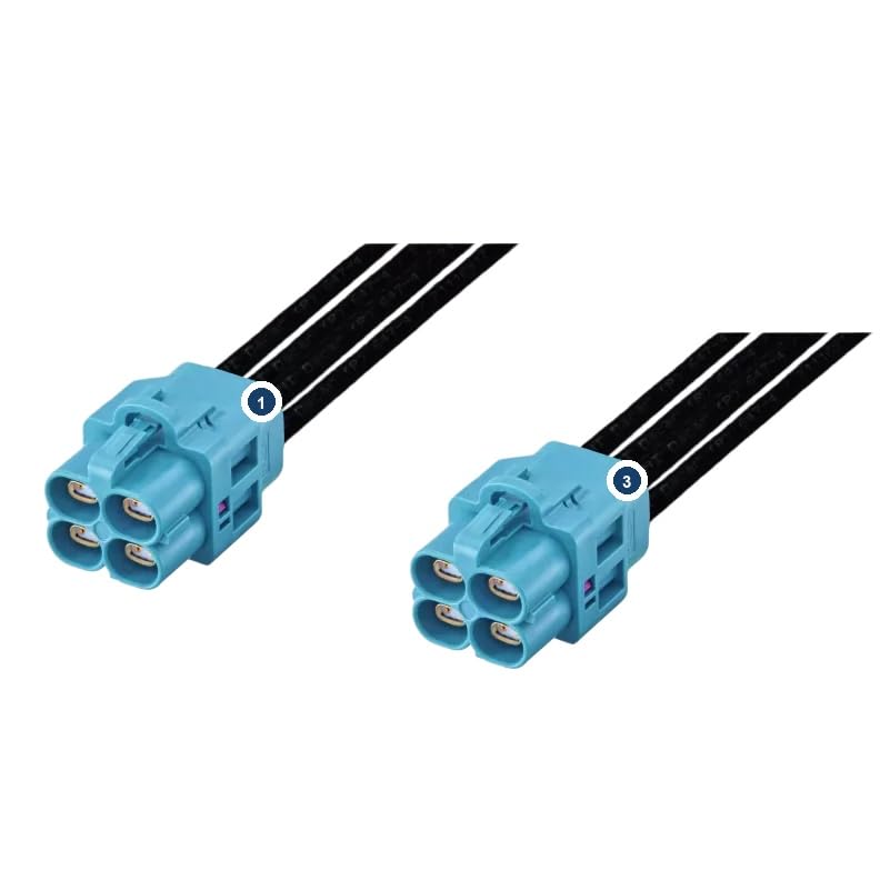 Elecbee H-MTD E6K10D-1CAZ5-Z - Cable Ethernet para automoción con cable de par trenzado blindado de 1 m GG 2Speed 2 Speed 251 Wire 100Ω