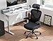 Ergalithic Ergonomic Office Chair - X-Shaped Computer Desk Chair Comfy, Gaming Chair, Office Chair with Lumbar Support, Mesh Office Chairs with Headrests, Desk Chair for Long Hours (Black Silver)