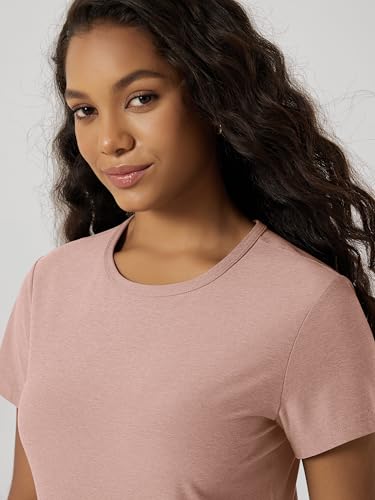 Image of ODODOS Women's Short Sleeve Performance T-Shirts - Ultra Soft odSTRATUM Tech Crew Neck Tee UPF 50+ Essential Top