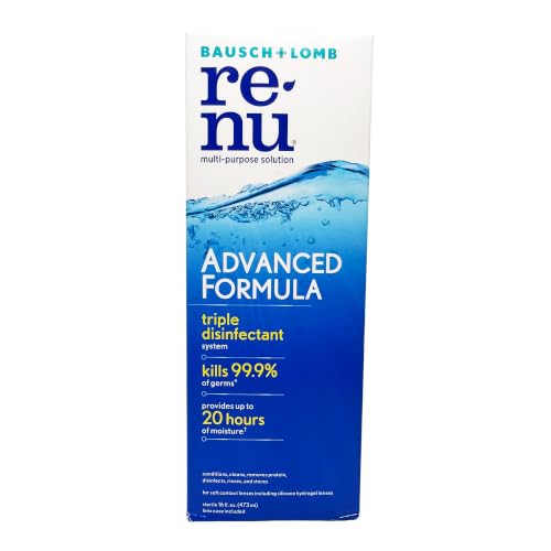 Image of Bausch + Lomb Renu Advanced Multi Purpose Contact Lens Cleaning Solution (473ml) - Pack of 1