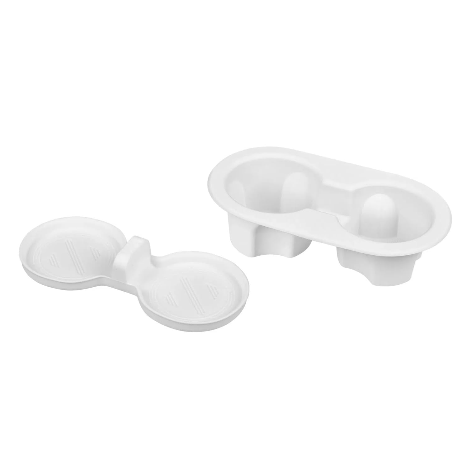 frani Cup Holder Set (2-Piece) Compatible with Tesla Model Y 2021-2026 & Juniper Refresh - Premium Silicone Inserts for Center Console & Rear Seats